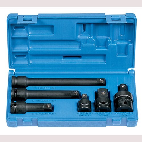 Grey Pneumatic 2200 1/2″ Drive 6 Piece Adapter/Extension Set Socket