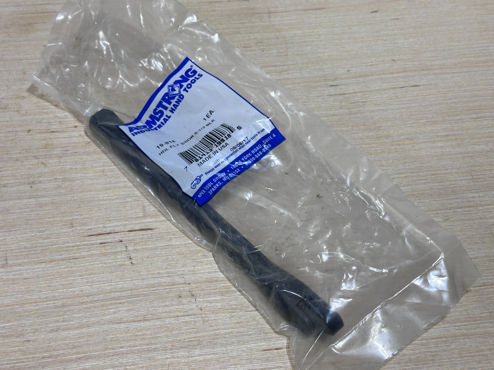 NOS Armstrong Tools USA 19-918 Black Industrial Finish Breaker Bar, 3/8″ Drive