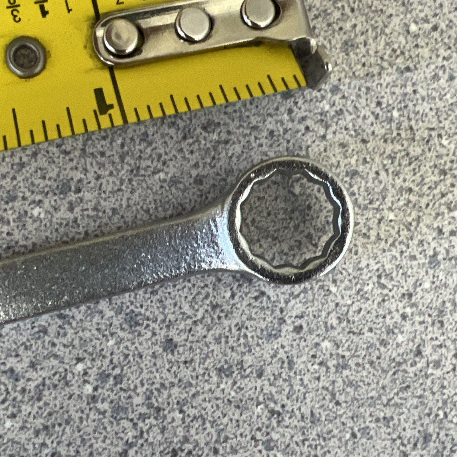 Wright Tools 7/16” SAE Combination 12 Pt Wrench USA – 1114 – Satin Chrome Finish