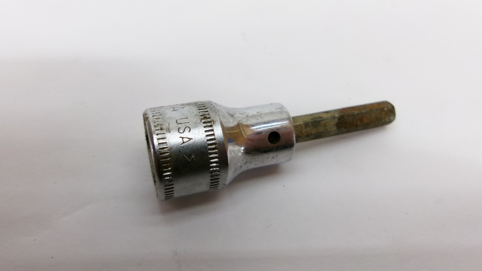 Snap-on tools USA metric 3/8″ drive 5mm Standard Hex Bit Socket FAM5A Nice!