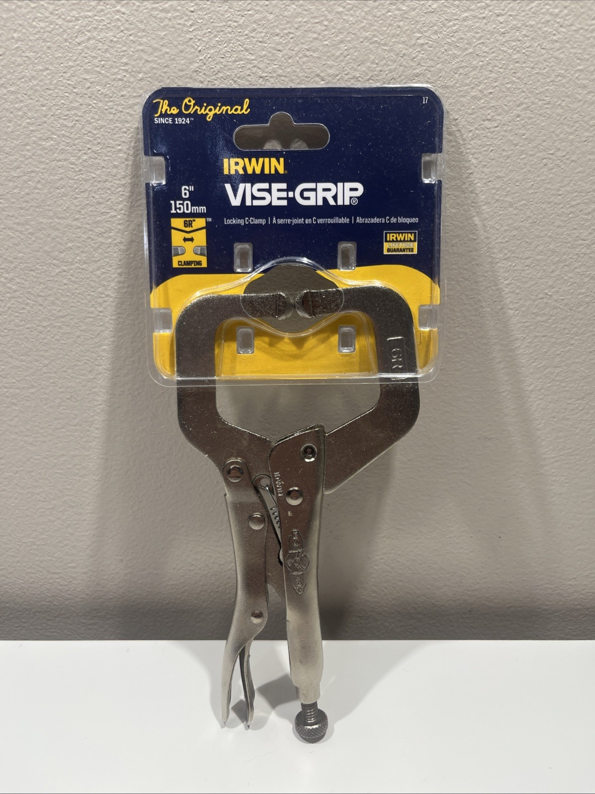 Irwin Vise-Grip 6R Orginal Locking C-Clamp With Regular Tips – 6″ / 150mm G36