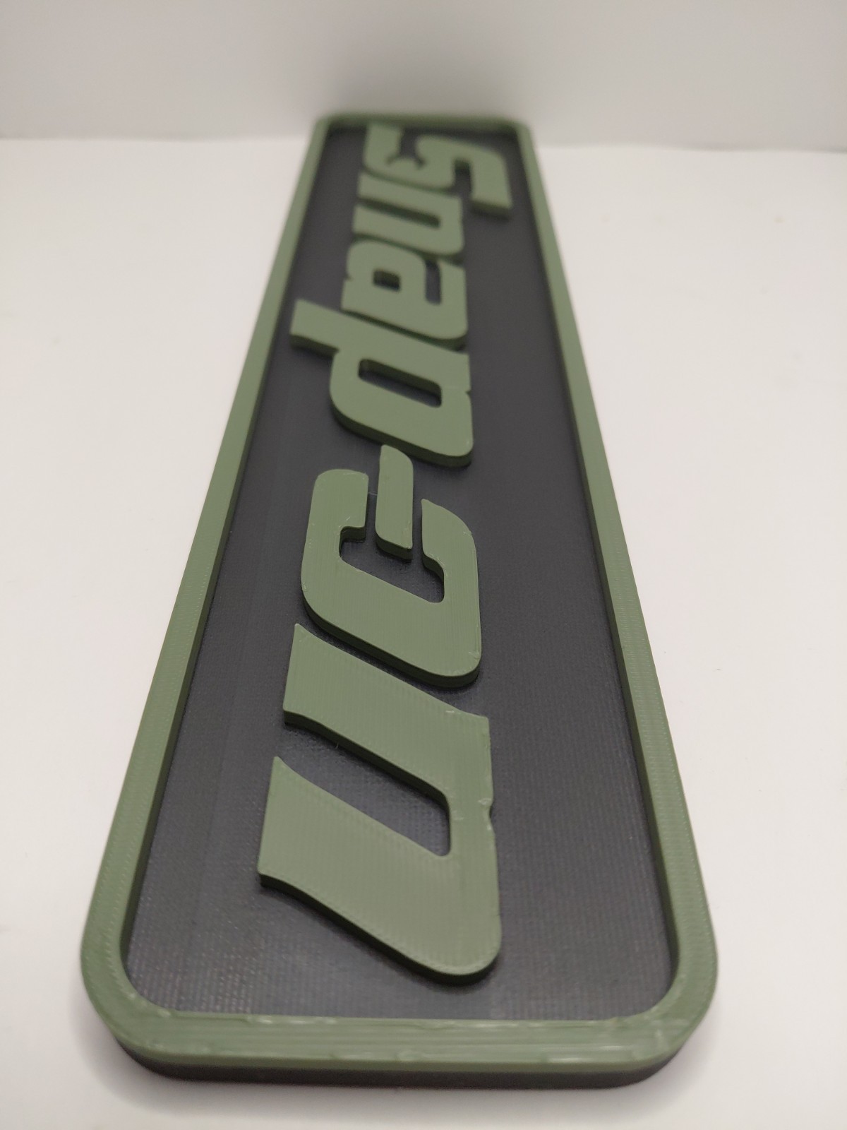 3D Printed Snap-On Tools Wall Art Sign Logo Display Tool Box MAGNET Army Green