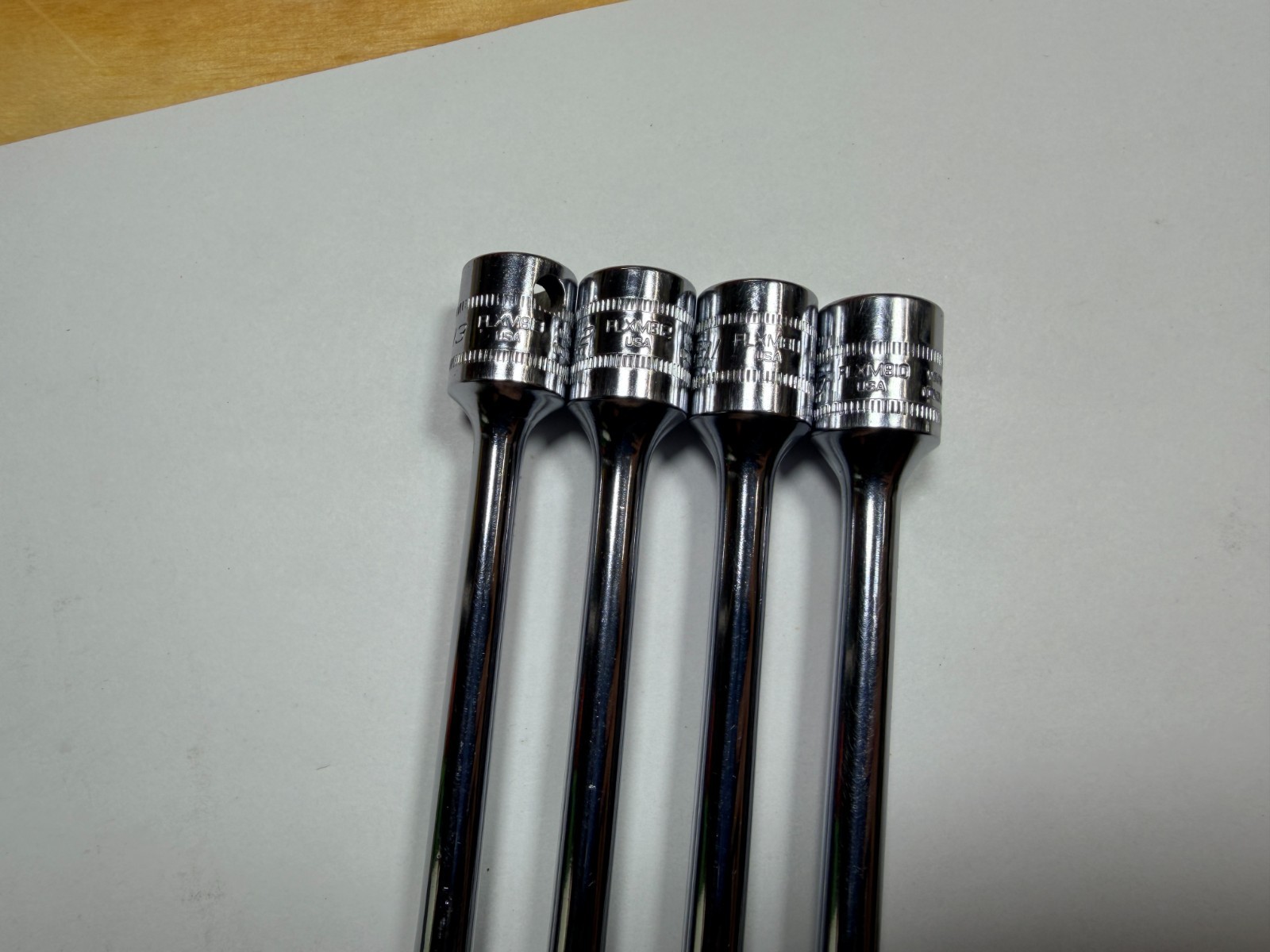 Snap-On Tools USA RARE 4pc 3/8″ Drive Metric Swivel Extension Socket Set FLXM804