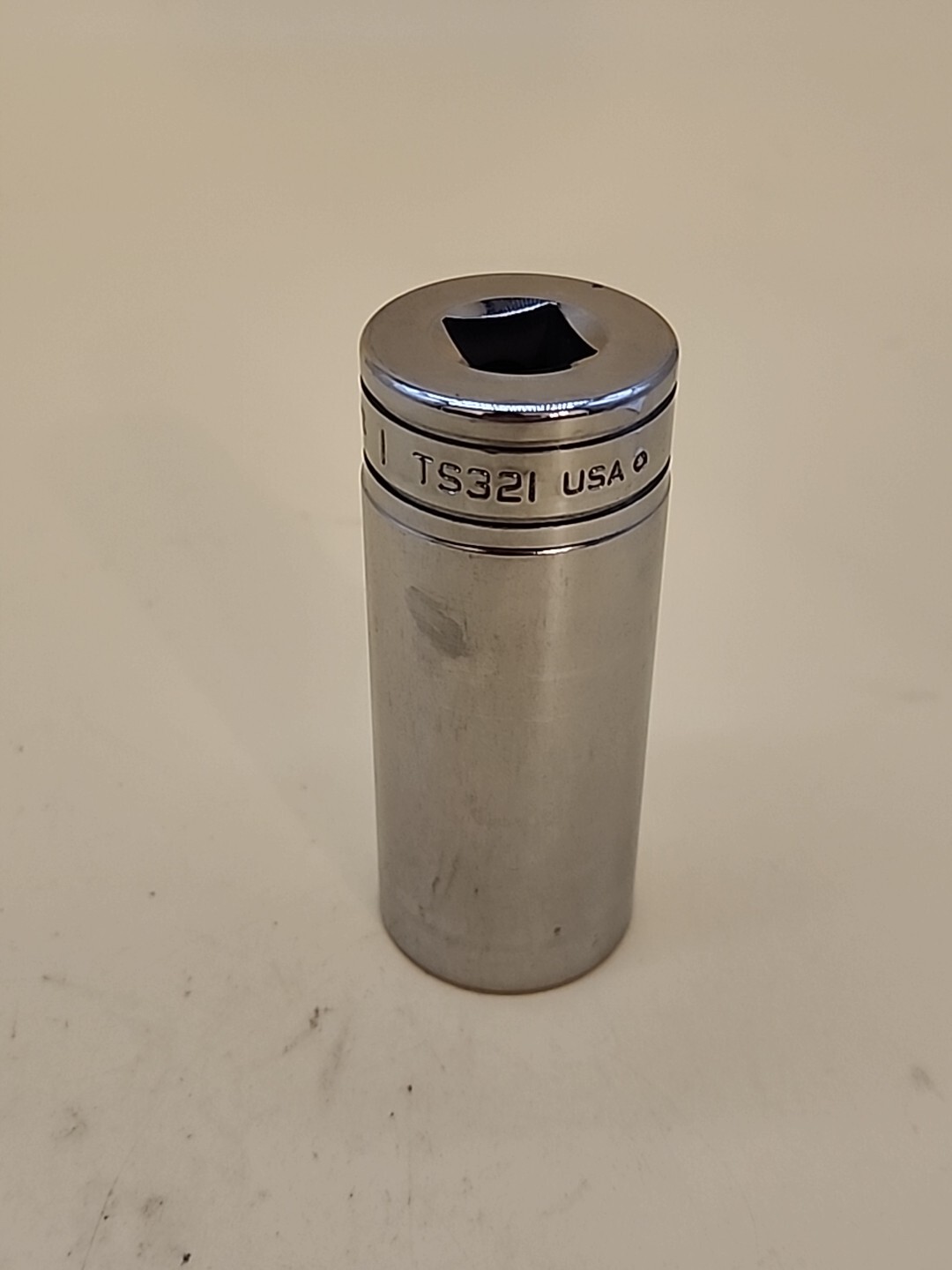 Snap-on Tools 1/2″ Drive 1″ SAE Deep 6 Point Chrome Socket TS321 USA