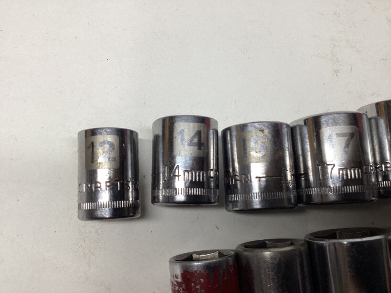 12 Craftsman Vintage Sockets Metric Sockets 1/2″ Drive misc sizes see photos