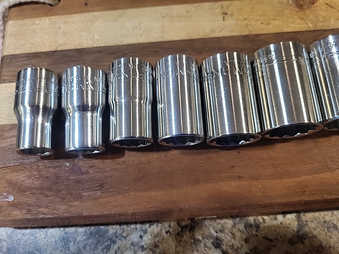 Craftsman 13 Pc. SAE Shallow Socket Set 1/2″ Dr. 12 Pt. 7/16″ to 1-1/4″ 🇺🇸