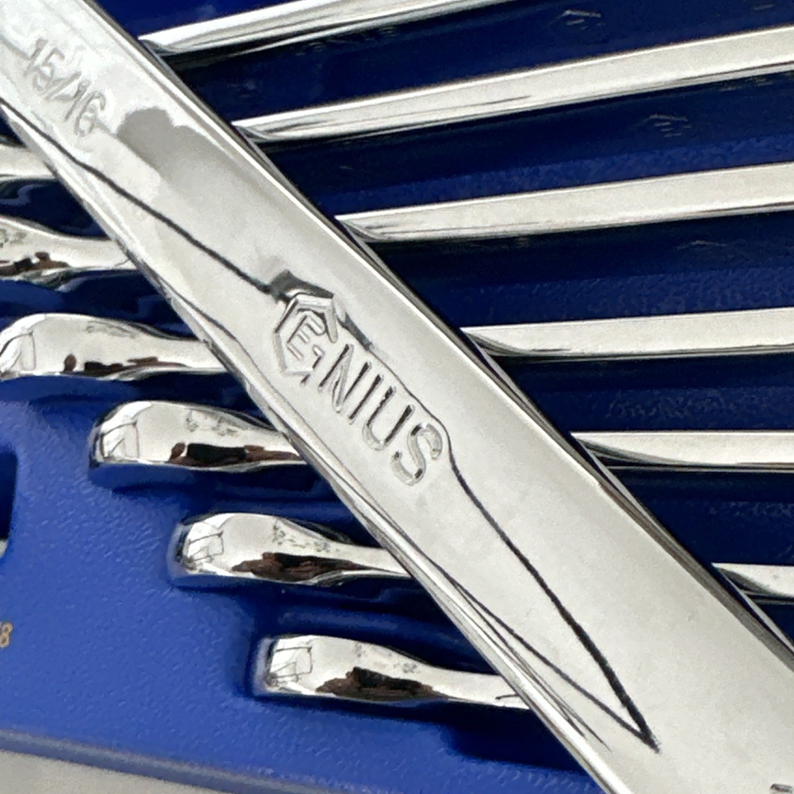 Genius Tools 17 Piece SAE Combination Wrench Set Chrome – TS-7517 New