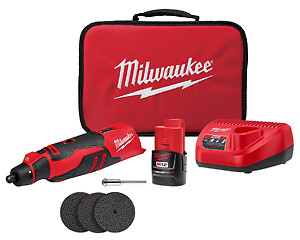 Milwaukee Electric 2525-21 M12 Brushless Rotary Tool Kit