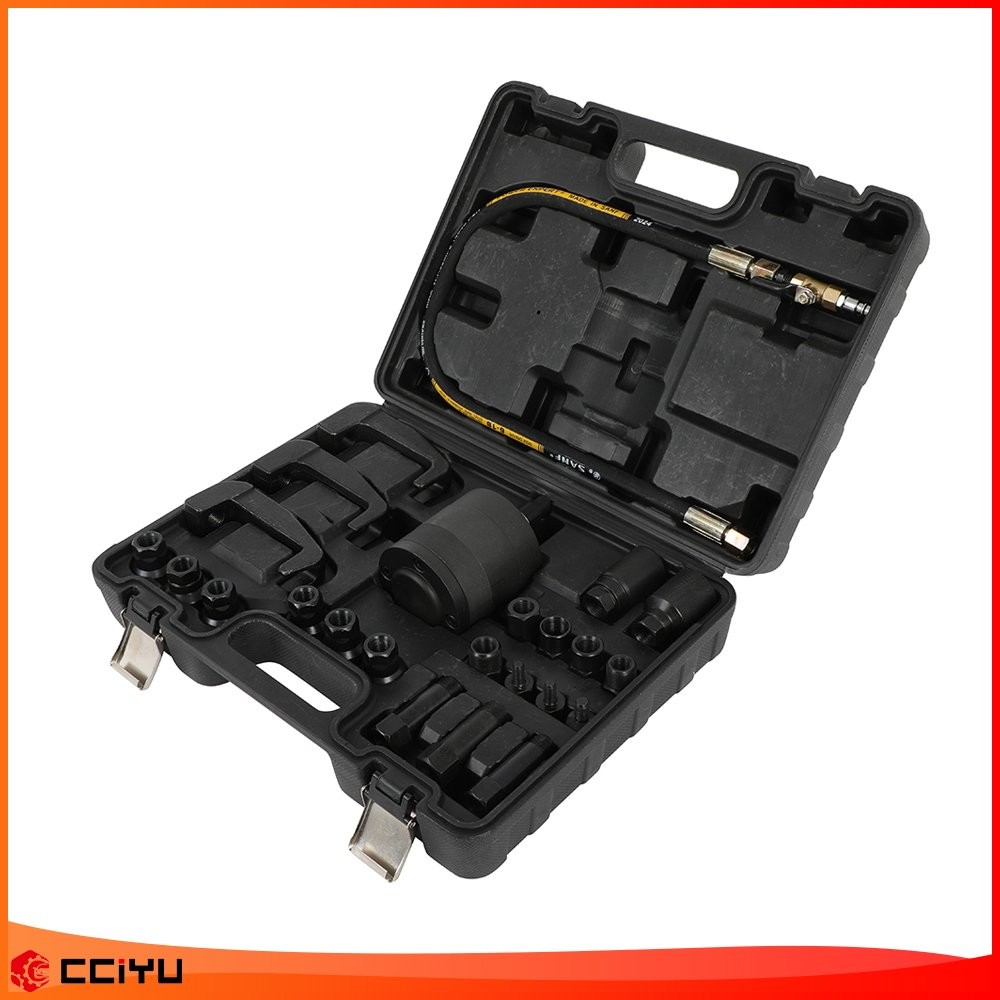 24PCS Pneumatic Puller Set Extractor Tool Kit fit for Diesel Injectors Removal