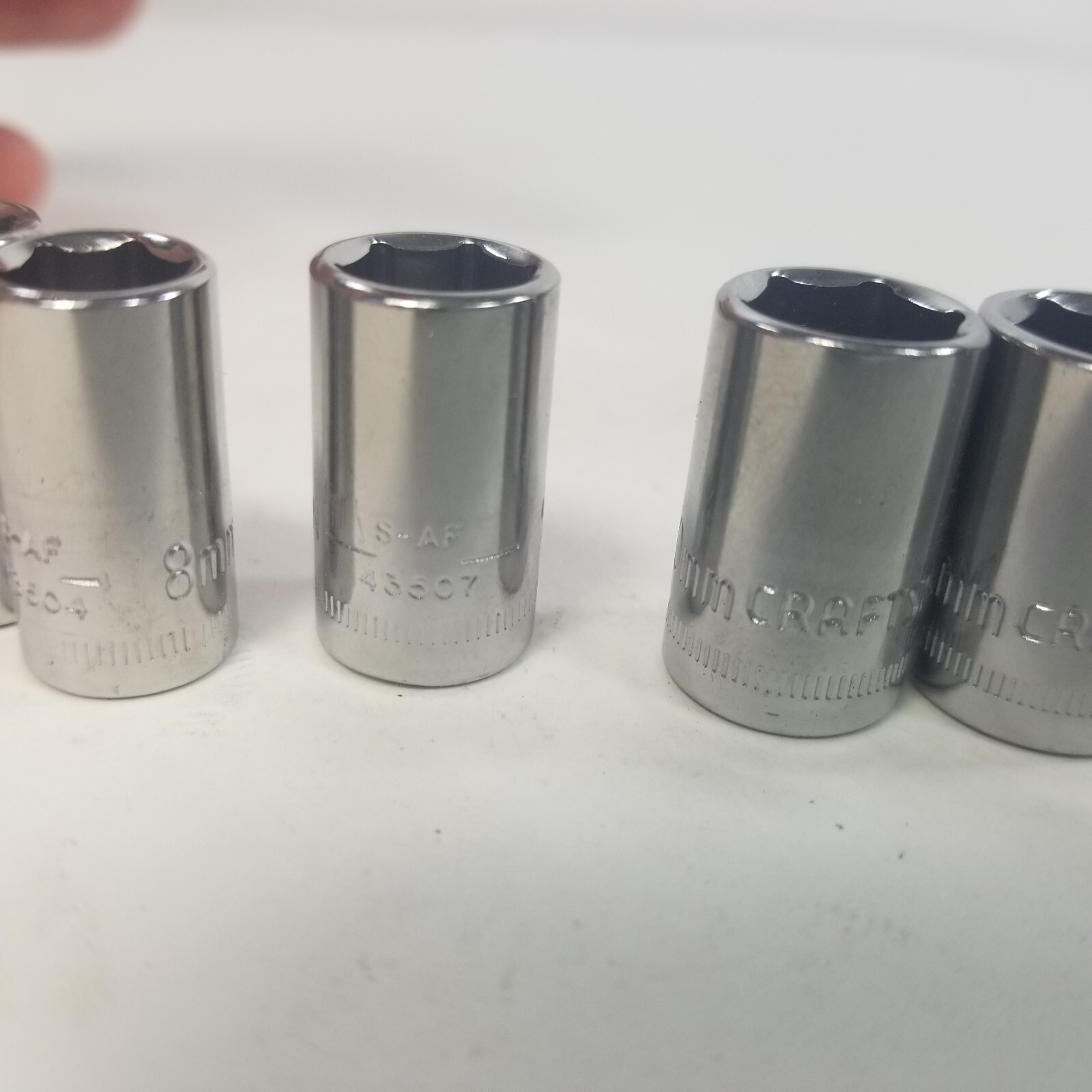 Craftsman 7pc 1/4 dr metric sockets 7 8 9 10 11 12 13mm Free Shipping