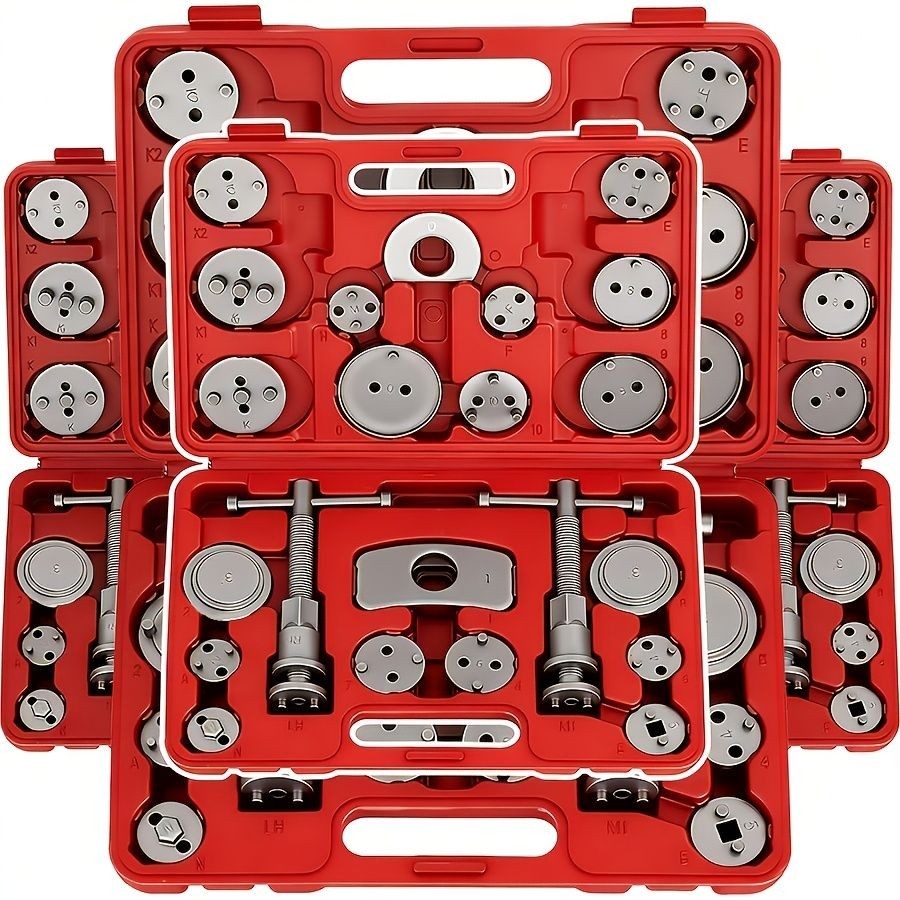 Industrial Heavy-Duty 22pcs Brake Caliper Piston Reversing Tool Kit | Profession