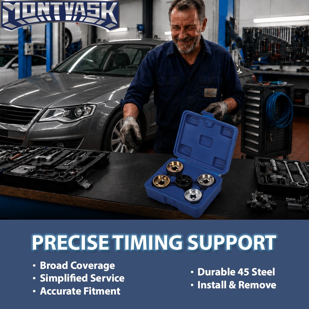 Engine Timing Camshaft Locking Socket Tool Kit Fits Audi VW 1.8 2.0 TFSI