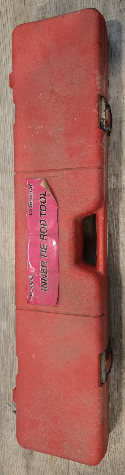 U.S. General Inner Tie Rod Tool, Model 96558, in Red Hard Case
