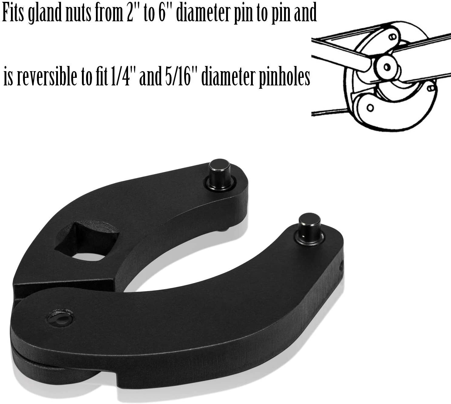 For Hydraulic Cylinders on Most Farm Adjustable Gland Nut Wrench Tool 1266
