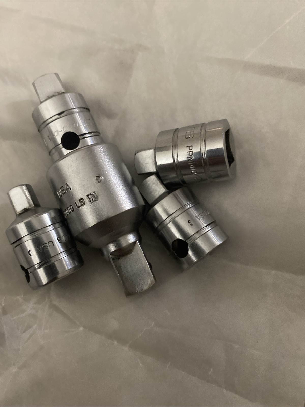 Snap-On 5 Piece Drive Adaptor 1/4,3/8″ 1/2″ 3/4″ AIMF, PPM411 , PPM410 & PPM408