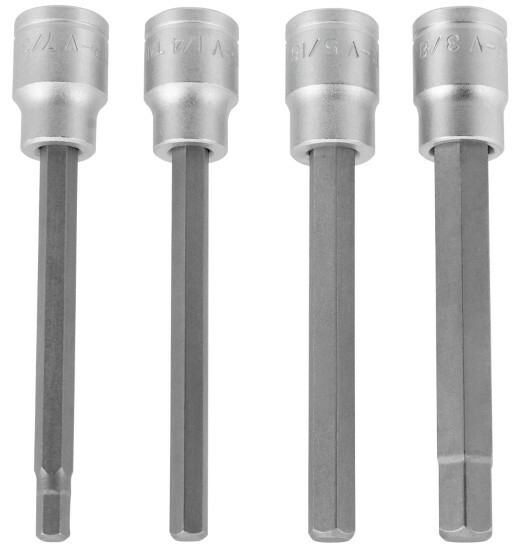 W86021 SAE BRAKE CALIPER Hex Bit Set – Long Shank – Includes 4 Pieces
