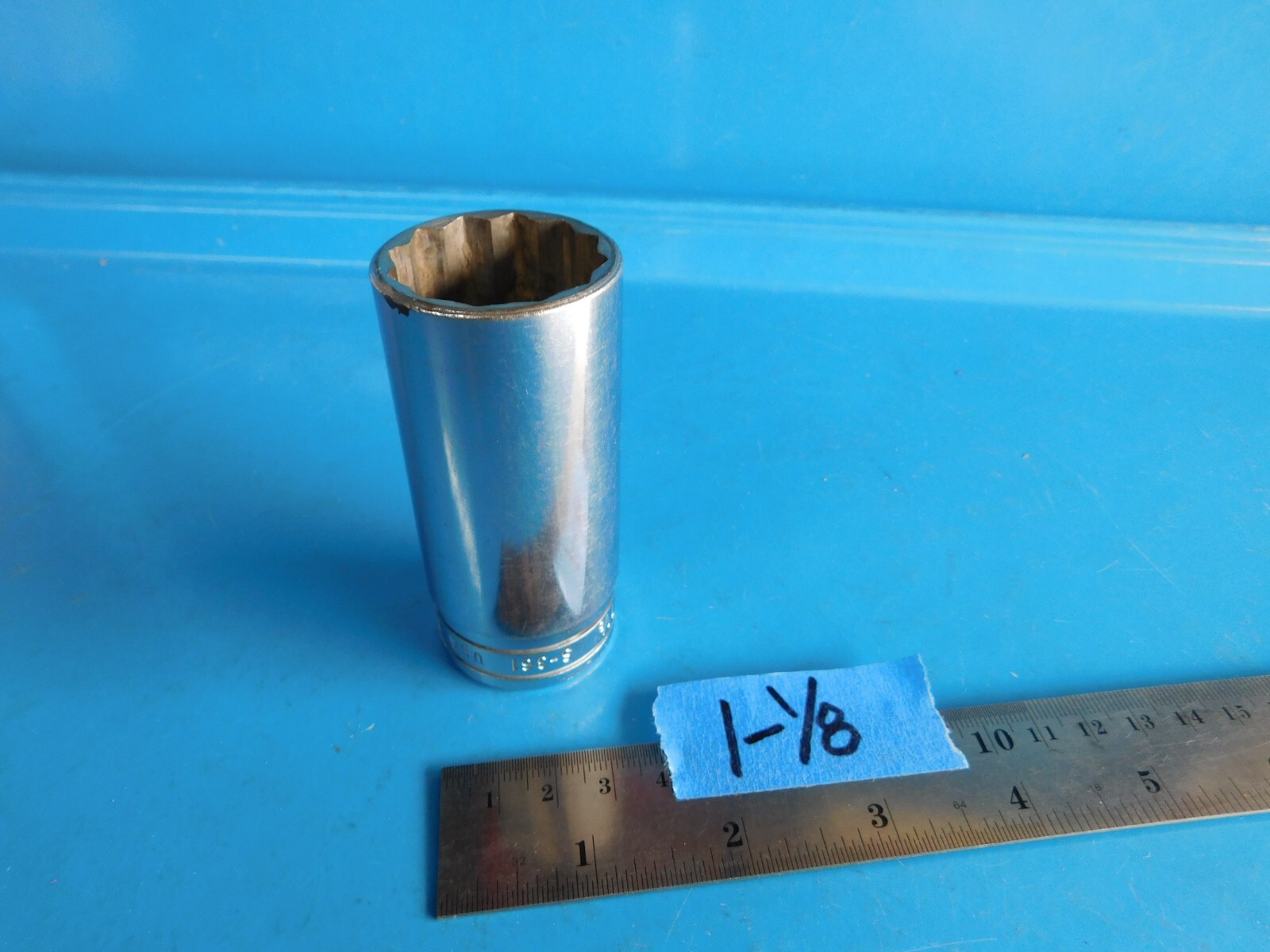 USED,SNAP ON TOOLS » 1-1/8 IN. » 1/2 IN. DR. DEEP 12 POINT SOCKET, PART#S361