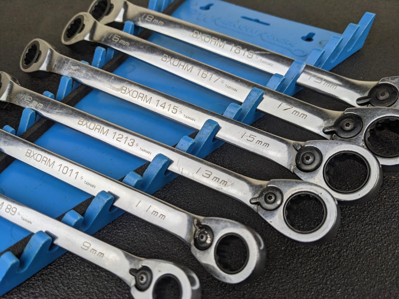 #bp430 Blue Point BXORM706 Reversible Offset 12Pt Ratcheting Wrench Set 8-19mm