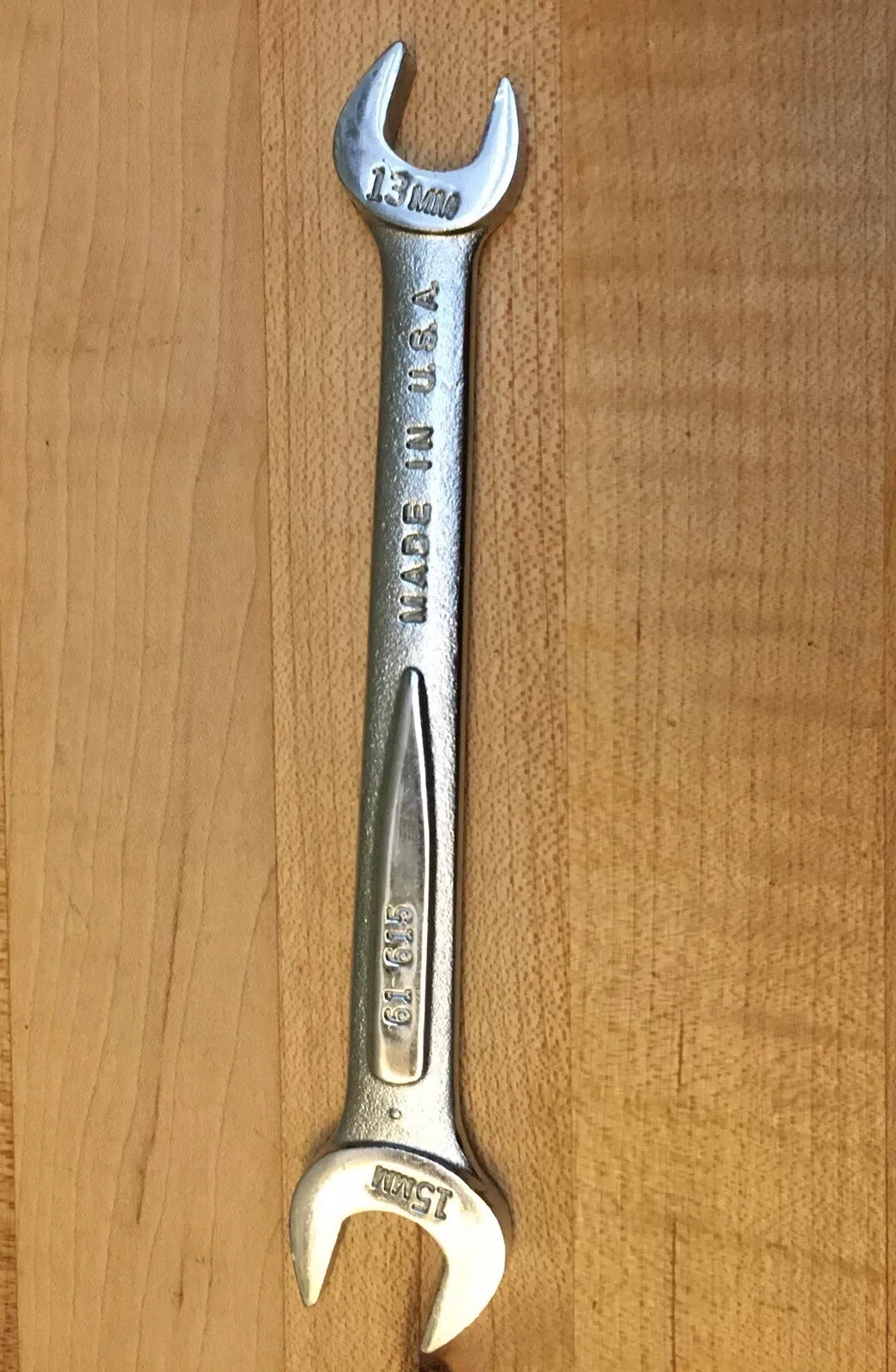Vintage Easco No. 61615 13mm x 15mm Open End Wrench USA 🇺🇸 Excellent!