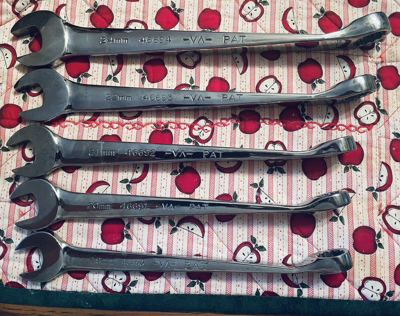 SEARS Craftsman USA METRIC CrossForce LG Sizes Wrench 5pc Set 46528