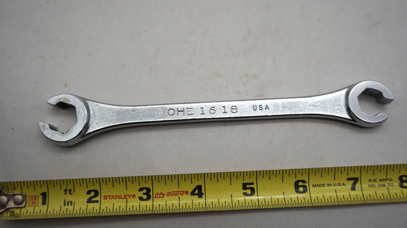 MAC Tools USA OHB1618 SAE Open End Flare Nut Line Wrench – 1/2″ & 9/16″