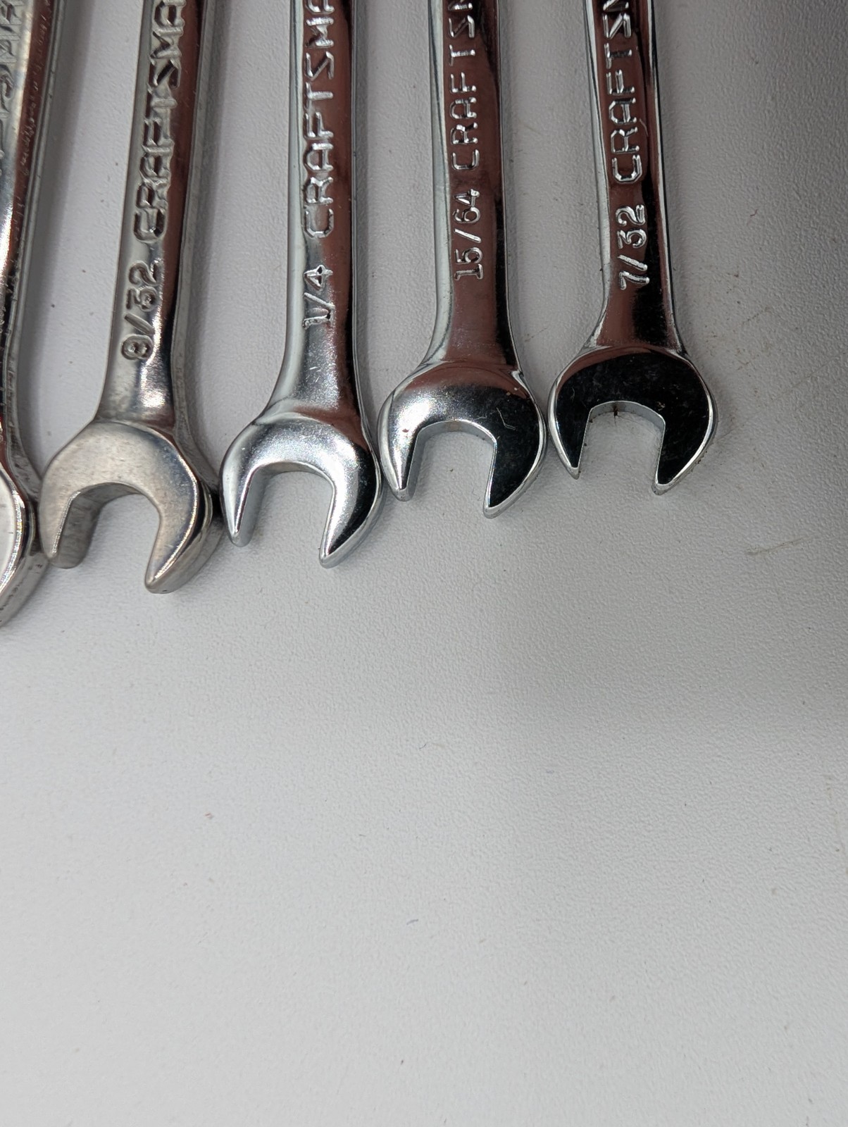 Craftsman 8 Piece Open End Ignition Wrench Set 4306 SAE 7/32 – 7/16 USA Super