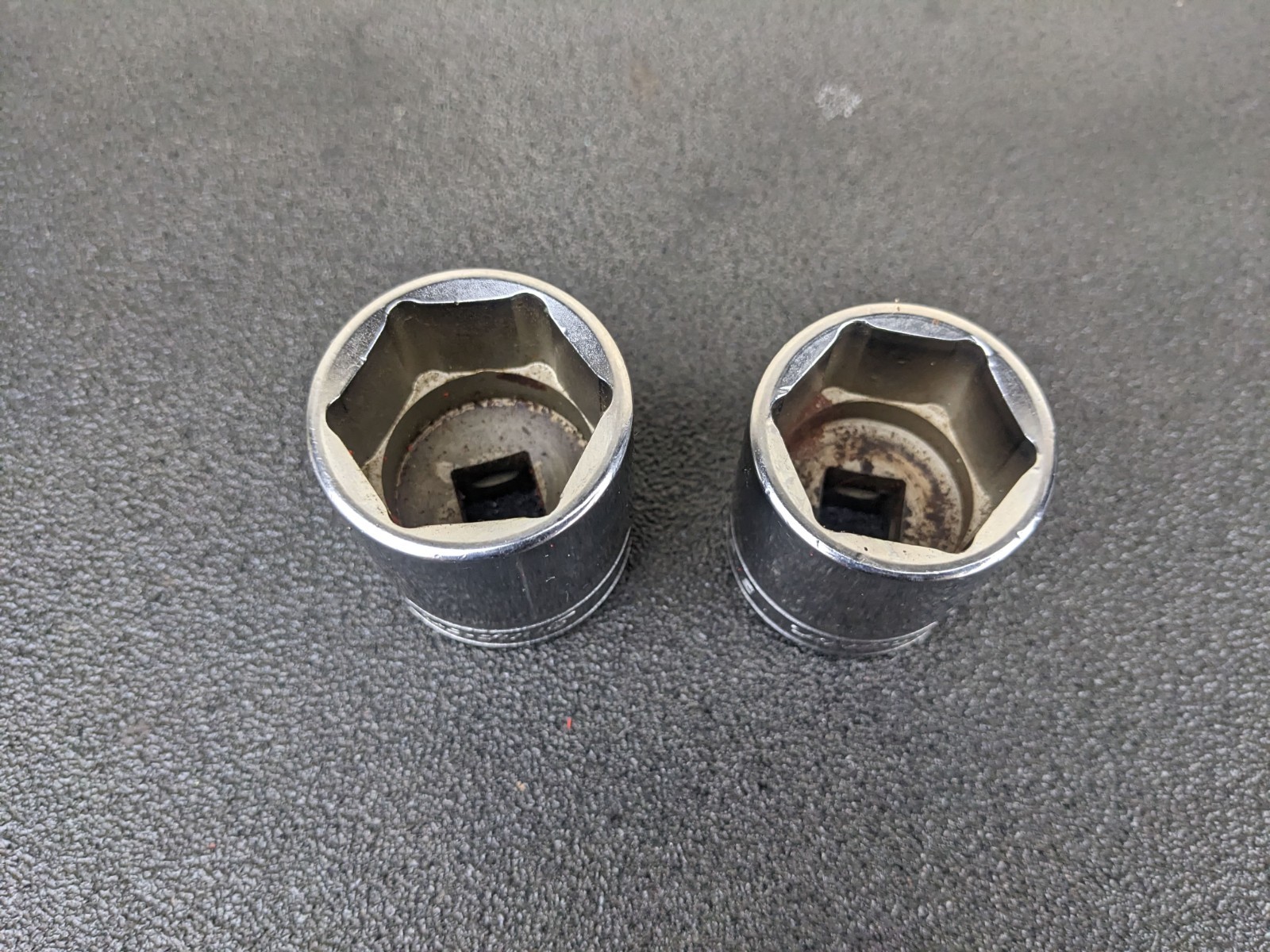 #bp073 Snap-on Tools USA TW381 TW401 1/2″ Drive SAE 6pt Chrome Sockets