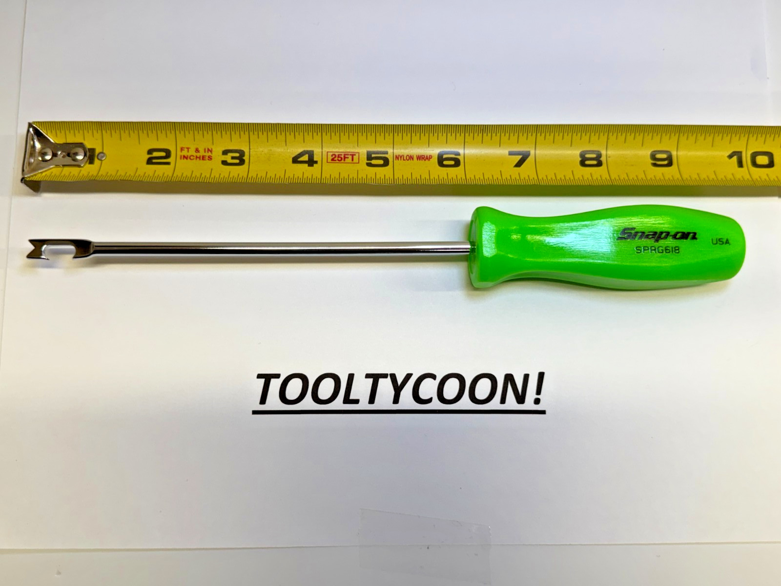 Snap-on Tools USA NEW GREEN 5/16″ Blade Width Push-Pull Spring Tool SPRG618G