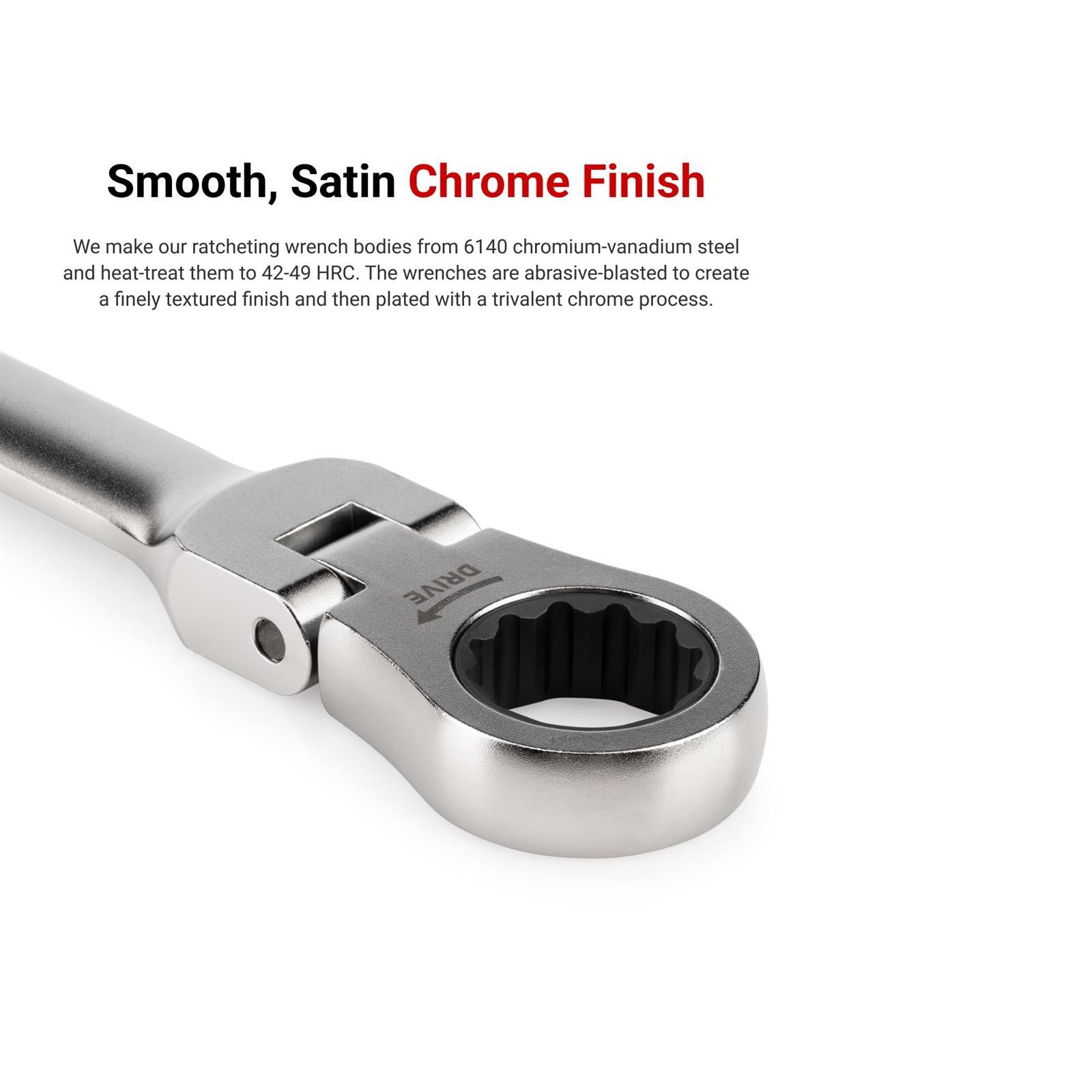 Tekton WRB96301 Long Flex Head 12-Point Ratcheting Box End Set