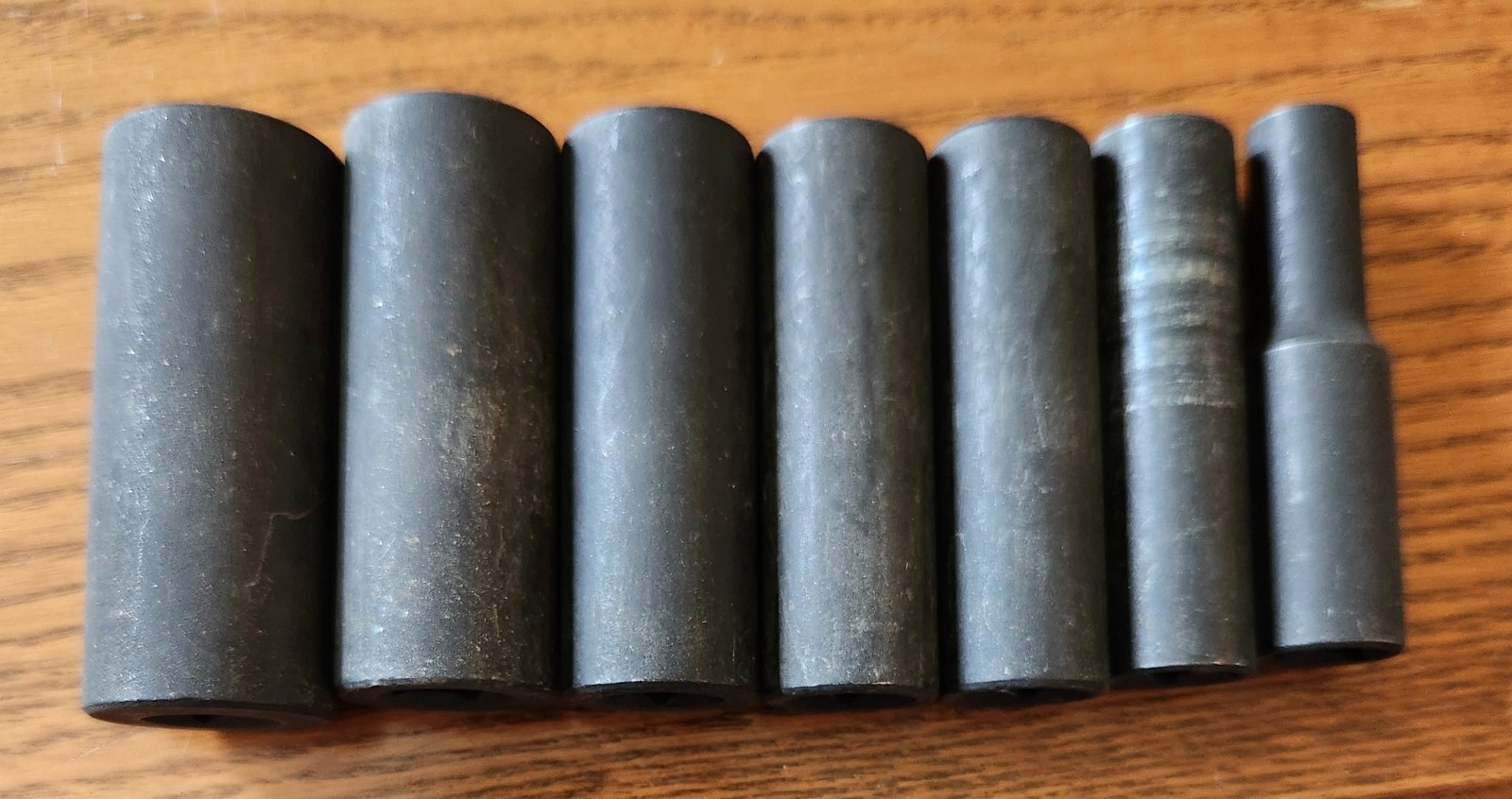 Dewalt 3/8 in Drive 6 Pt Impact Ready Deep Socket Set 7 Pc 5/16 thru 3/4 SAE
