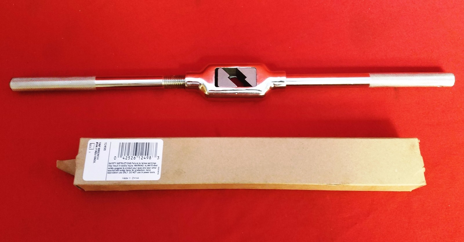 12498 Irwin Tap Handle Reamer Adjustable Holder TR-98 1/4-1 6mm-24mm 18″ OAL