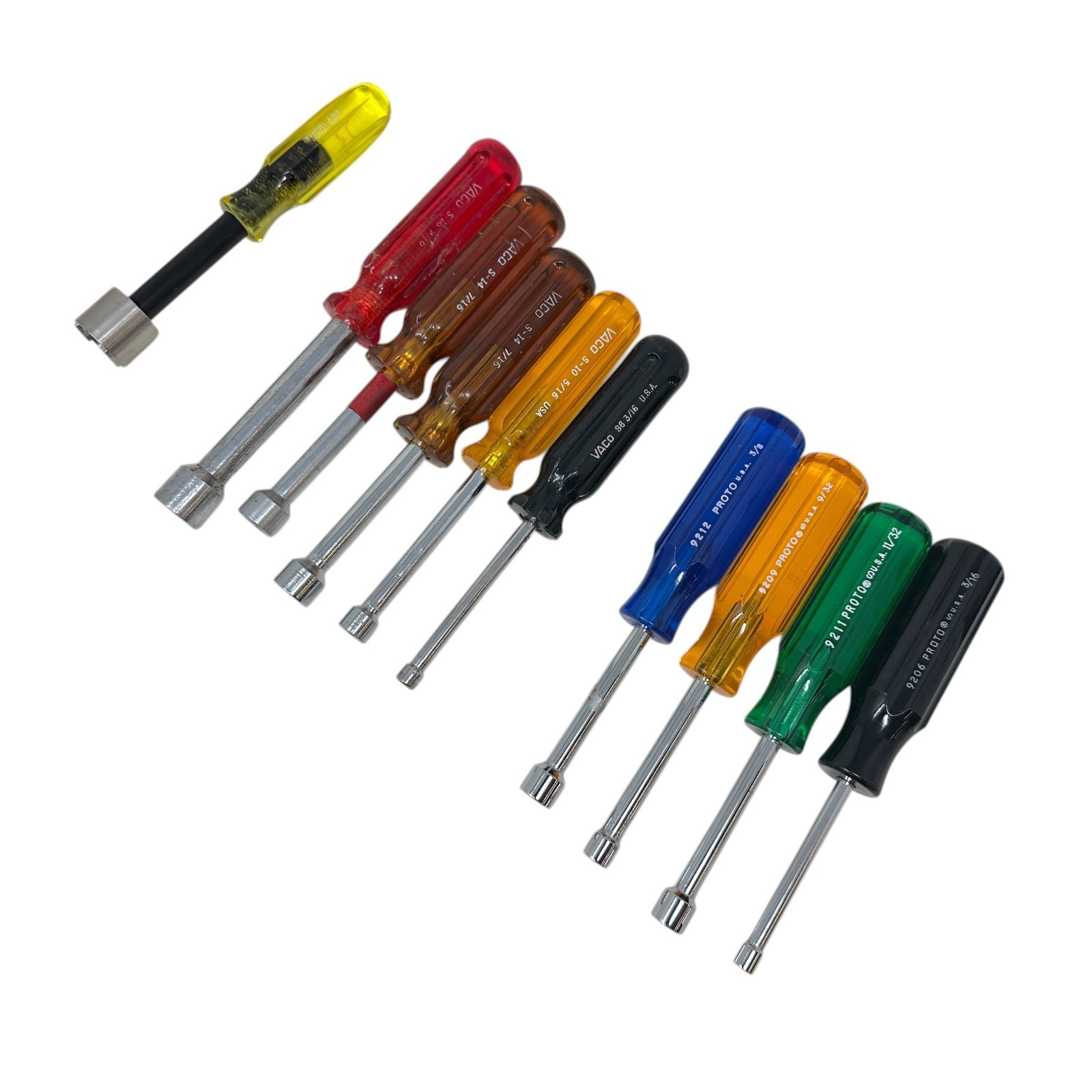 PROTO, VACO & Thorlabs Professional Nut Driver Lot Made in USA 10 Pcs
