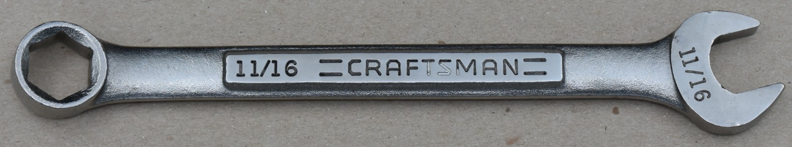 CRAFTSMAN TOOLS 44388, 11/16″ SAE, 6-POINT, OPEN/BOX END COMBINATION WRENCH
