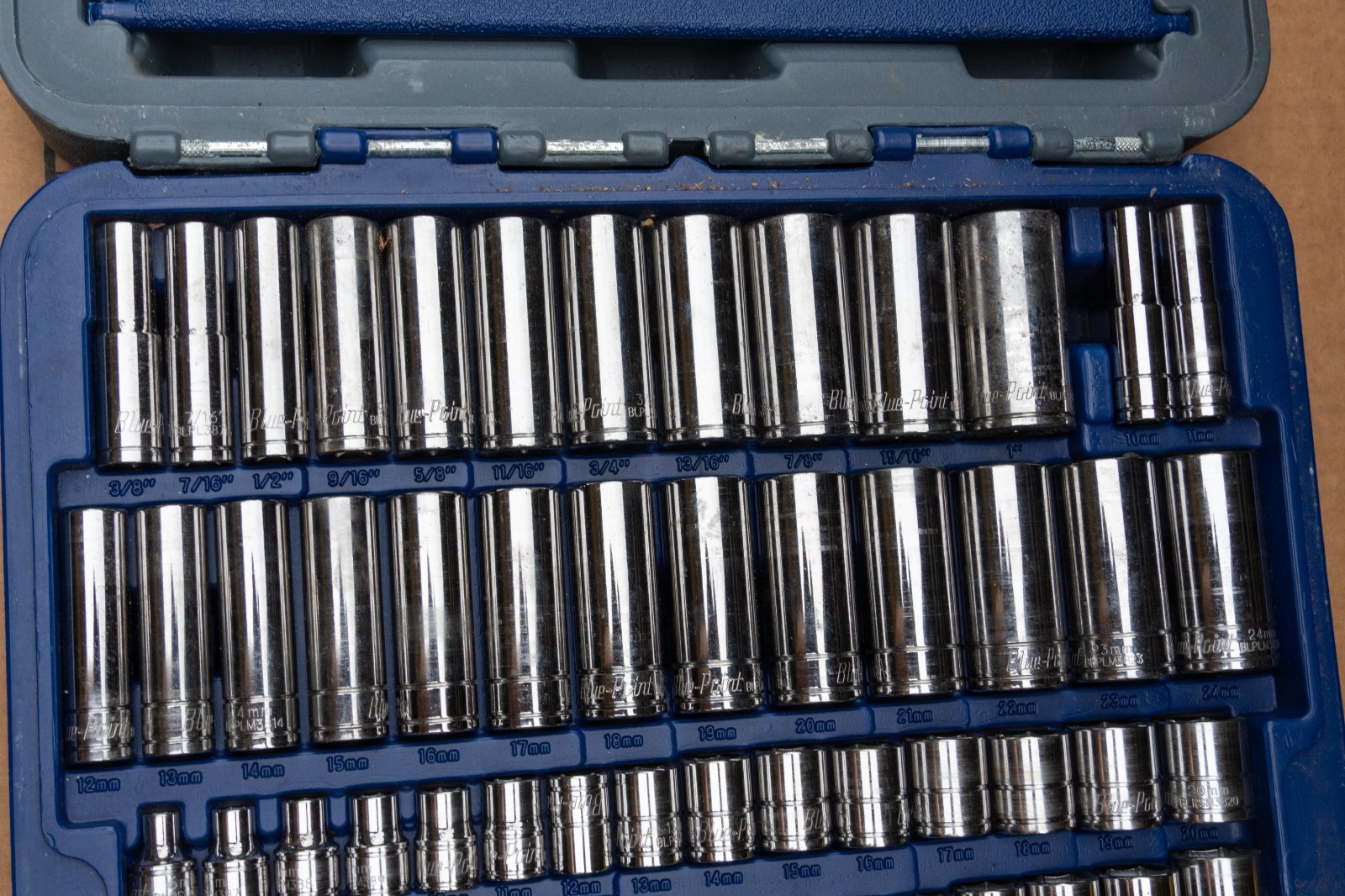 Blue-Point BLPGSSC155 – Combination Drive SAE/ Metric 155 pc General Service Set