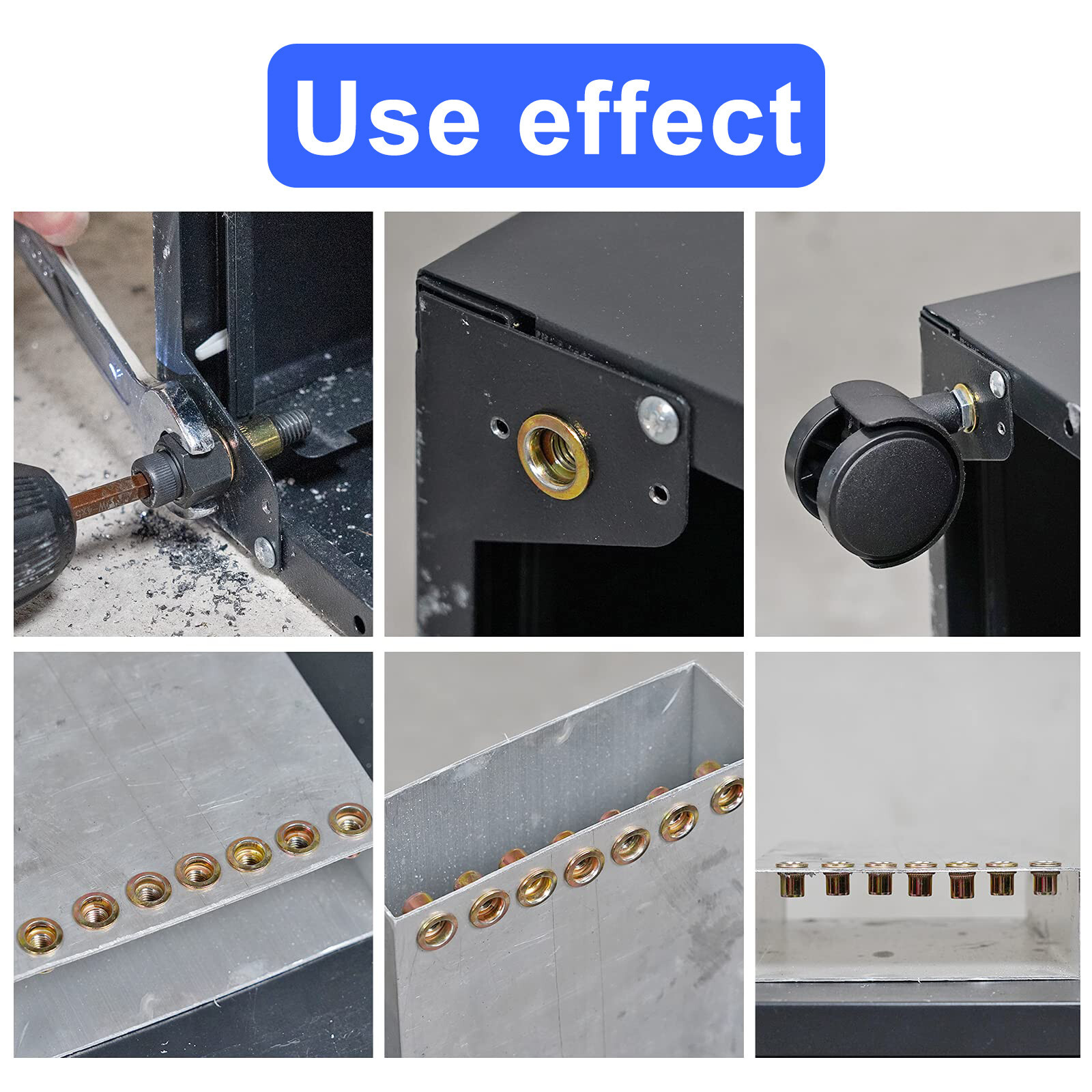 M3-M10 Rivet Nut Gun Head Nuts Easily Assemble Riveter Rivnut Tool Mandrel Kit