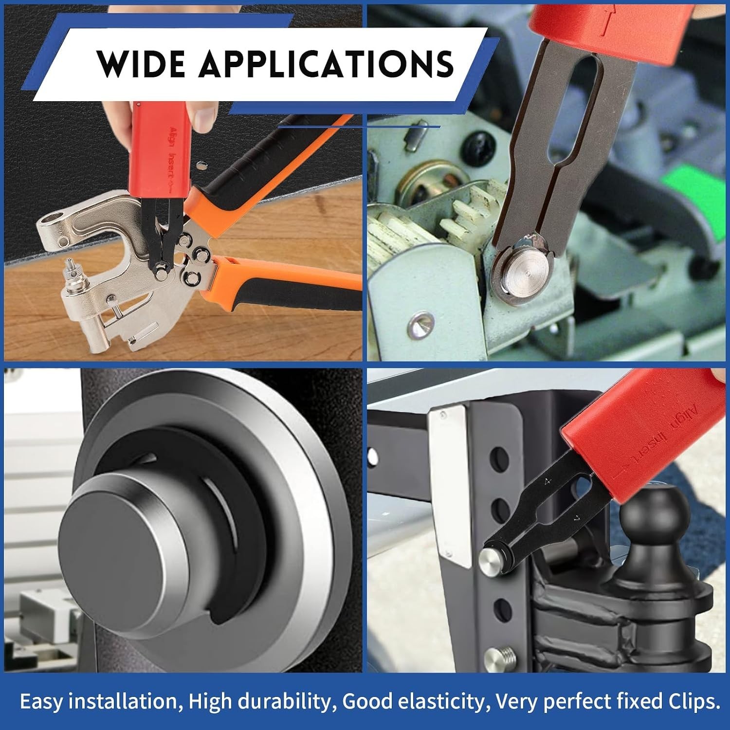 Professional E Clips Installation Kit – Exchangeable Tool for 3/4/5/6mm Clips