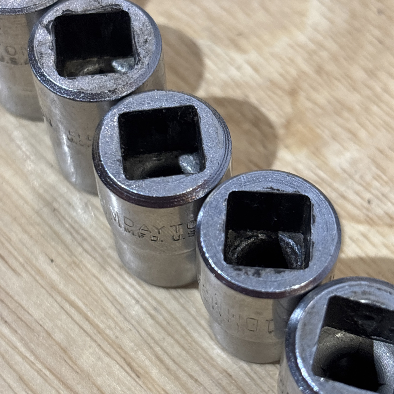 Dayton Metric Shallow Socket Set 3/8″ Drive 6 Point 7mm to 19mm USA READ!