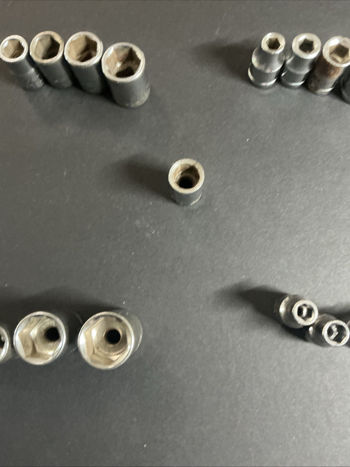 Lot of 27 Assorted 1/4” Sockets Please See Description For Names of Sockets