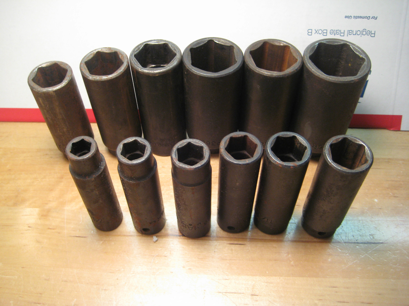 MAC & SNAP ON TOOLS 12PCS SEA DEEP IMPACT SOCKET SET 6-POINT 1/2DR