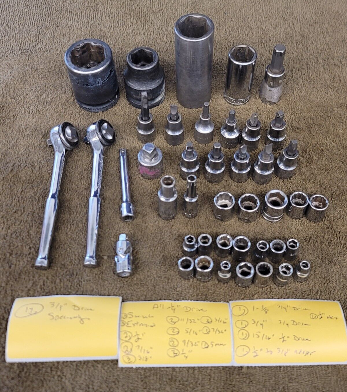 39 Blackhawk Ratchet Extension Impact Swivel Socket 1/4″ 3/8 1/2 3/4 Sae Set USA
