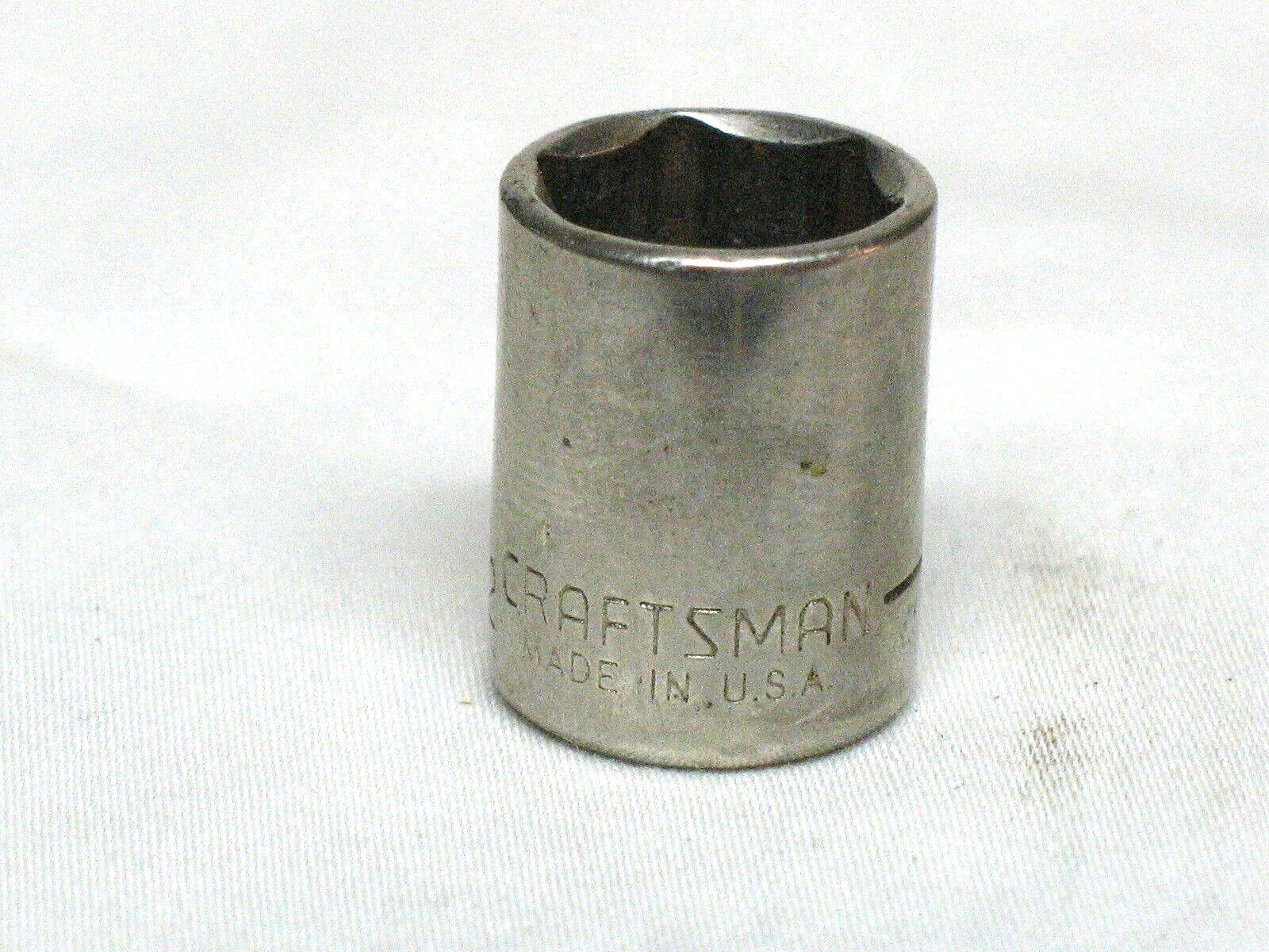 Craftsman USA 1/2″ 6 Point 1/4″ Drive Shallow Chrome Socket 43499 G Series