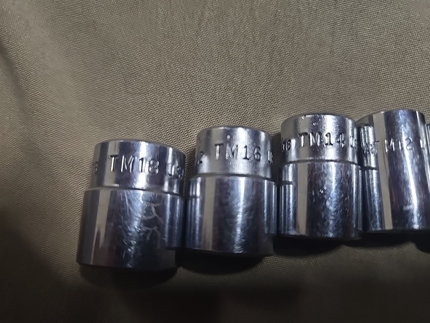 Snap-On Tools TM6-18 9/16in 1/4” Drive 6-Point Shallow Socket (Set Of 9)