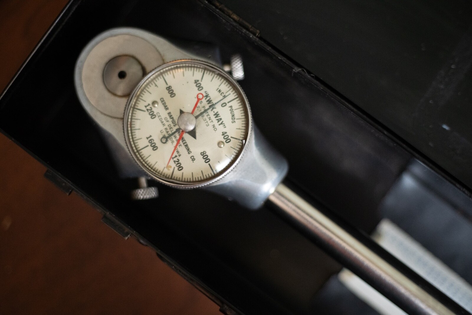 Vintage Kwik-Way Dial Torque Wrench 1600 In. Lb. 1/2″ drive -Cedar Rapids,USA