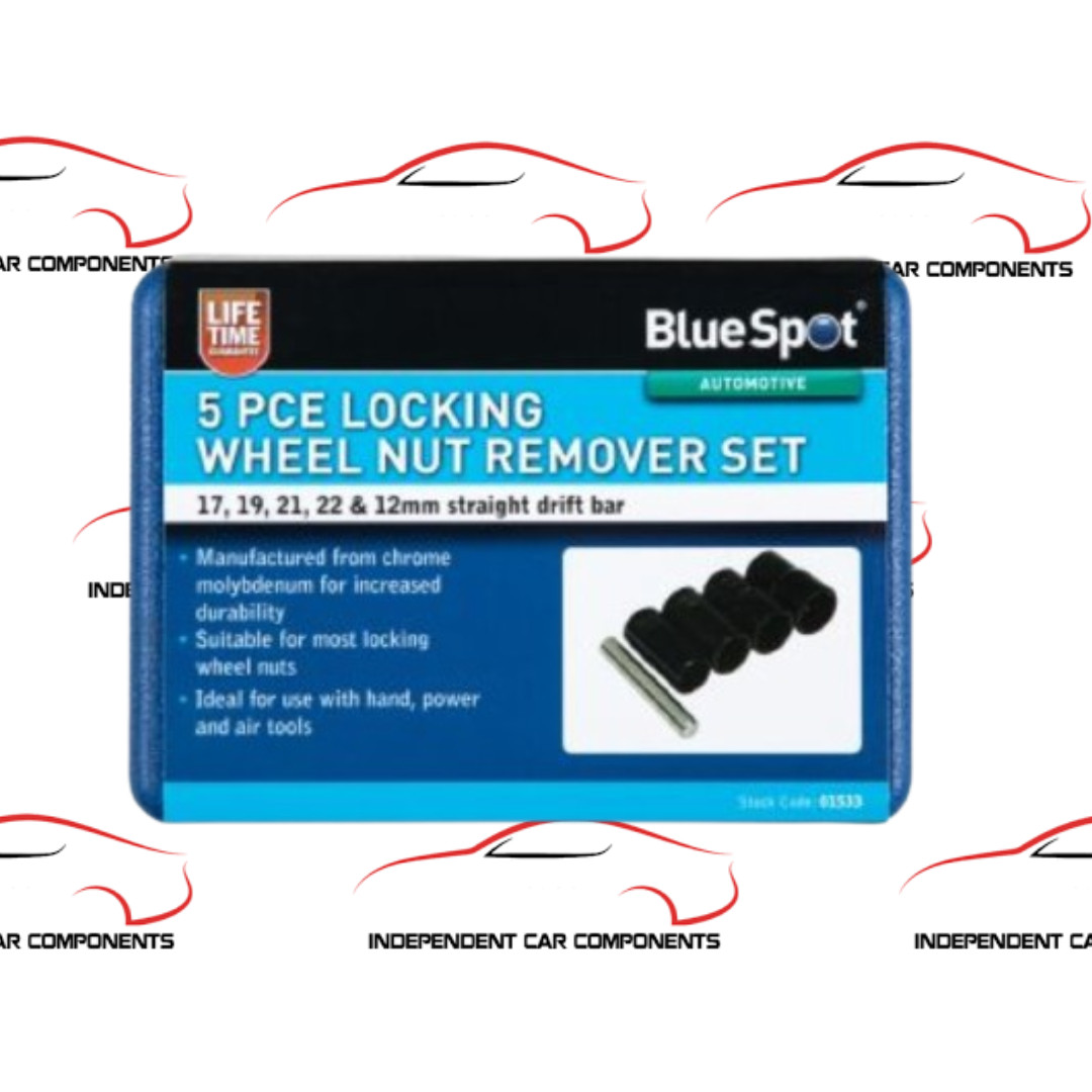 Blue Spot Tools – 5 Pce Locking Wheel Nut Remover Set