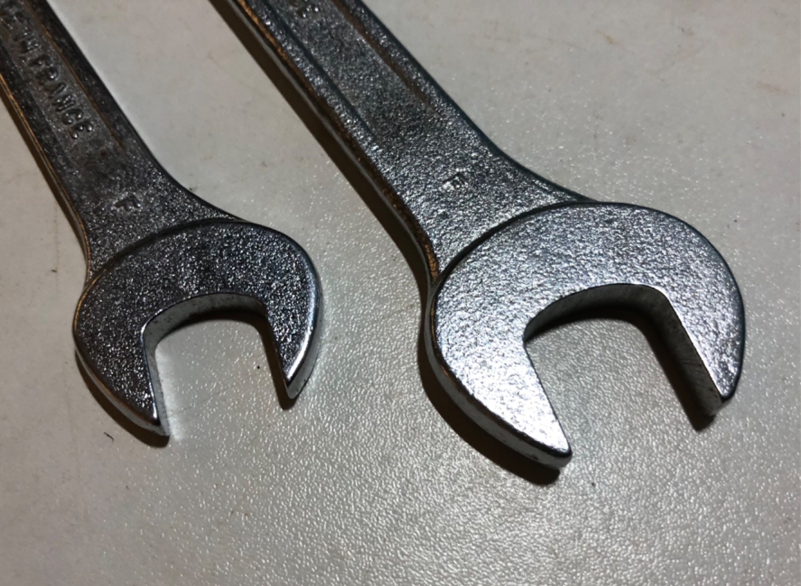Renault vintage tool kit spanners 11-13mm and 14-17mm made in France