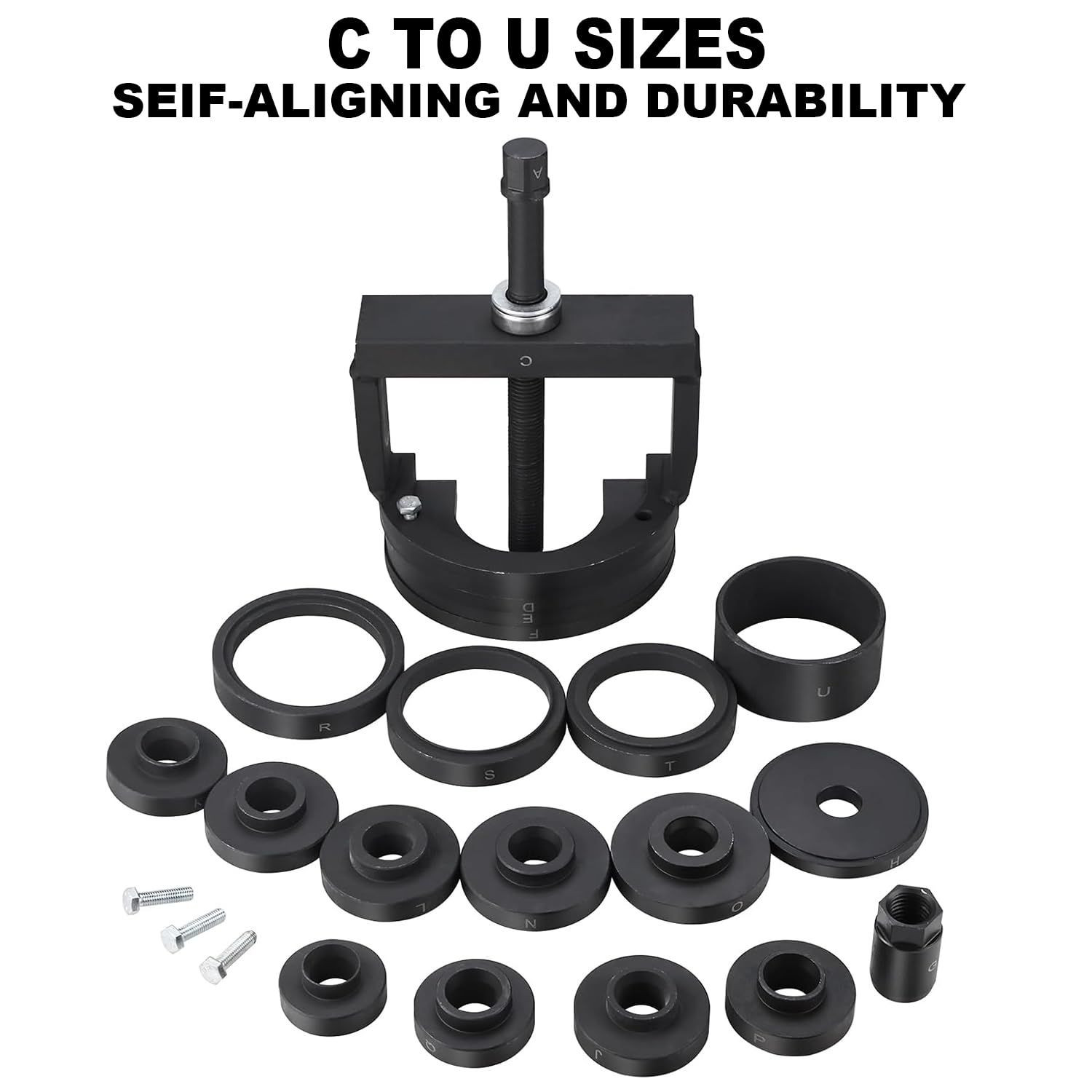 FreeTec Master Wheel Hub Removal Tool Set – C to U Sizes Back and Front…