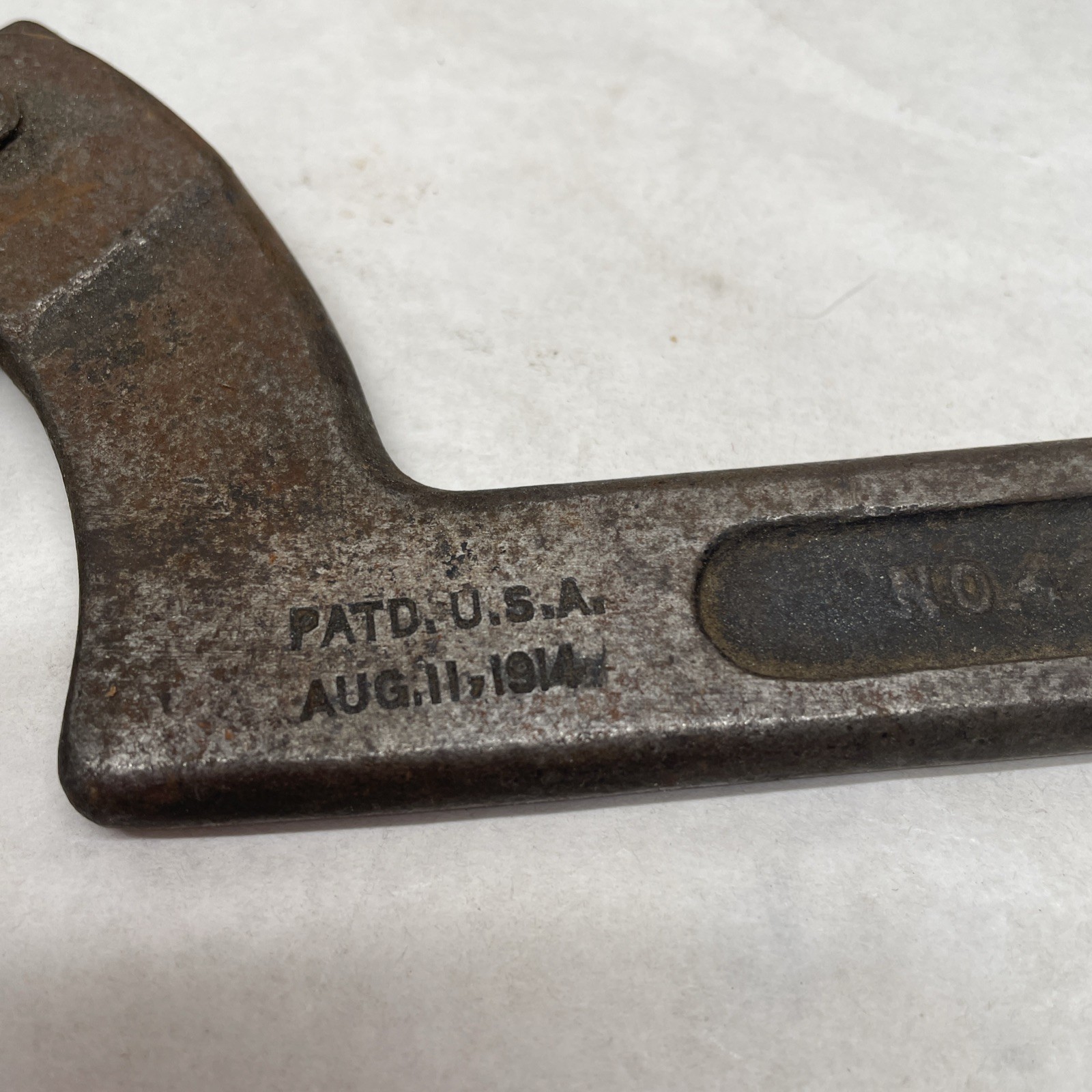 Vintage JH Williams & Co 474 Adjustable Hook Spanner Wrench 474