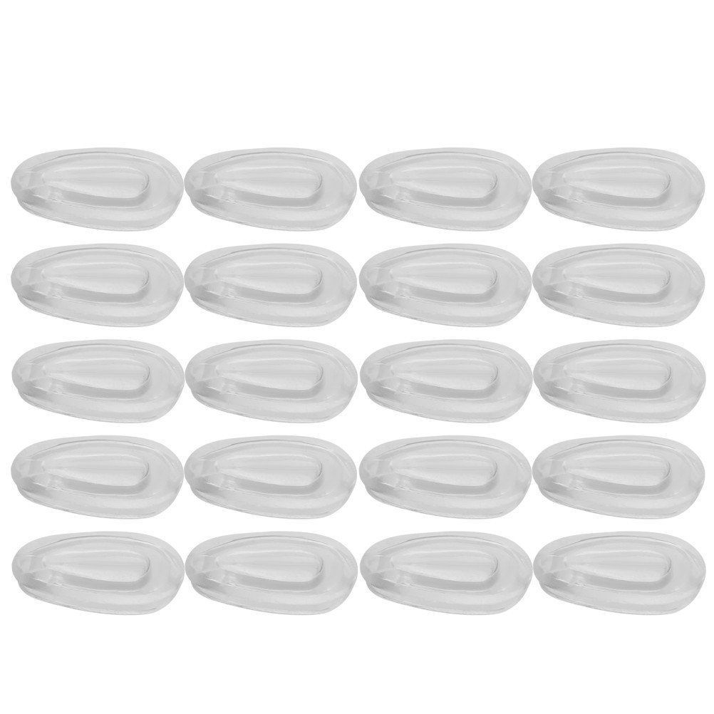 10 Pairs Transparent Silicone Nose Pads For Glasses Eyewear Nose Bridge Support