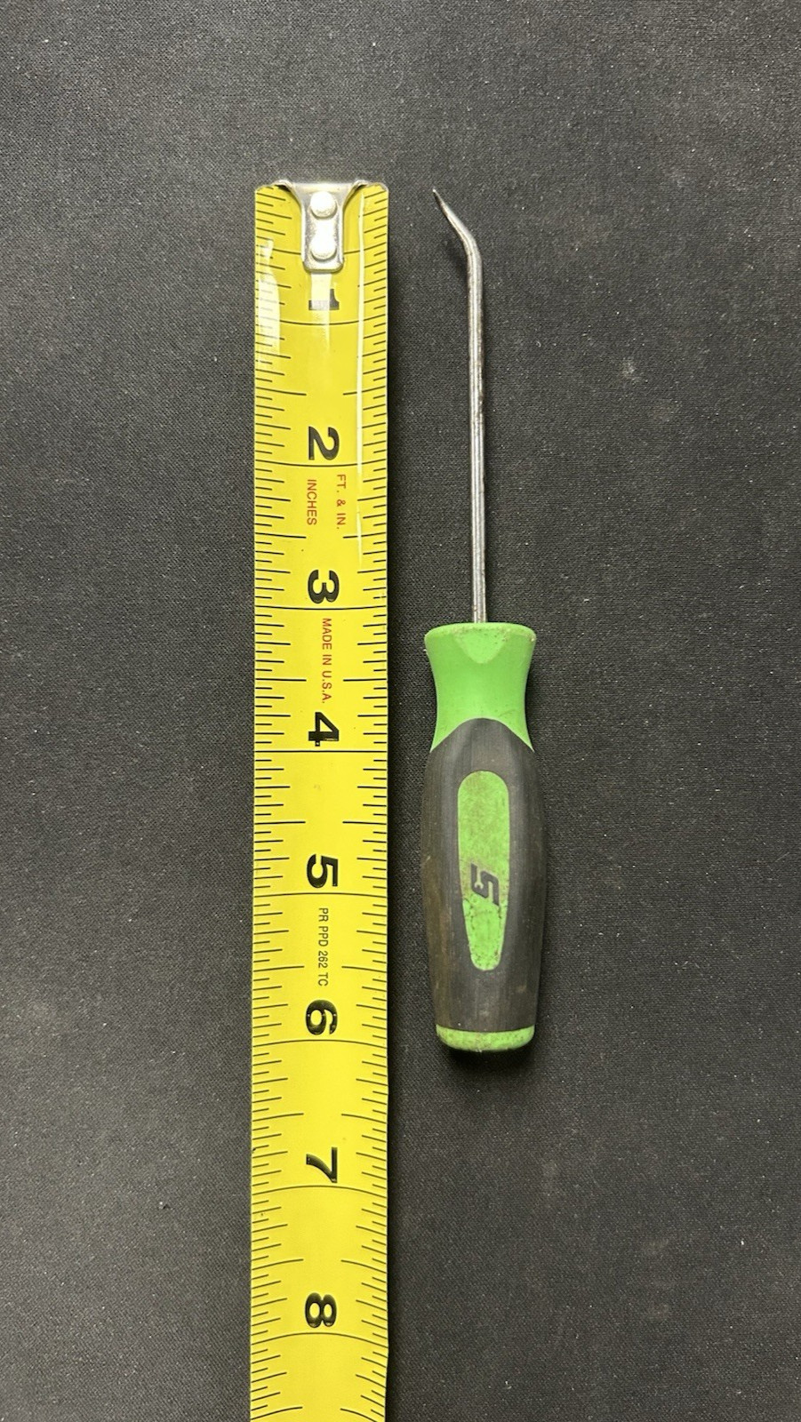 Snap-On Tools 45-Degree Miniature Pick Soft Green Grip Handle SG3ASH45C USA
