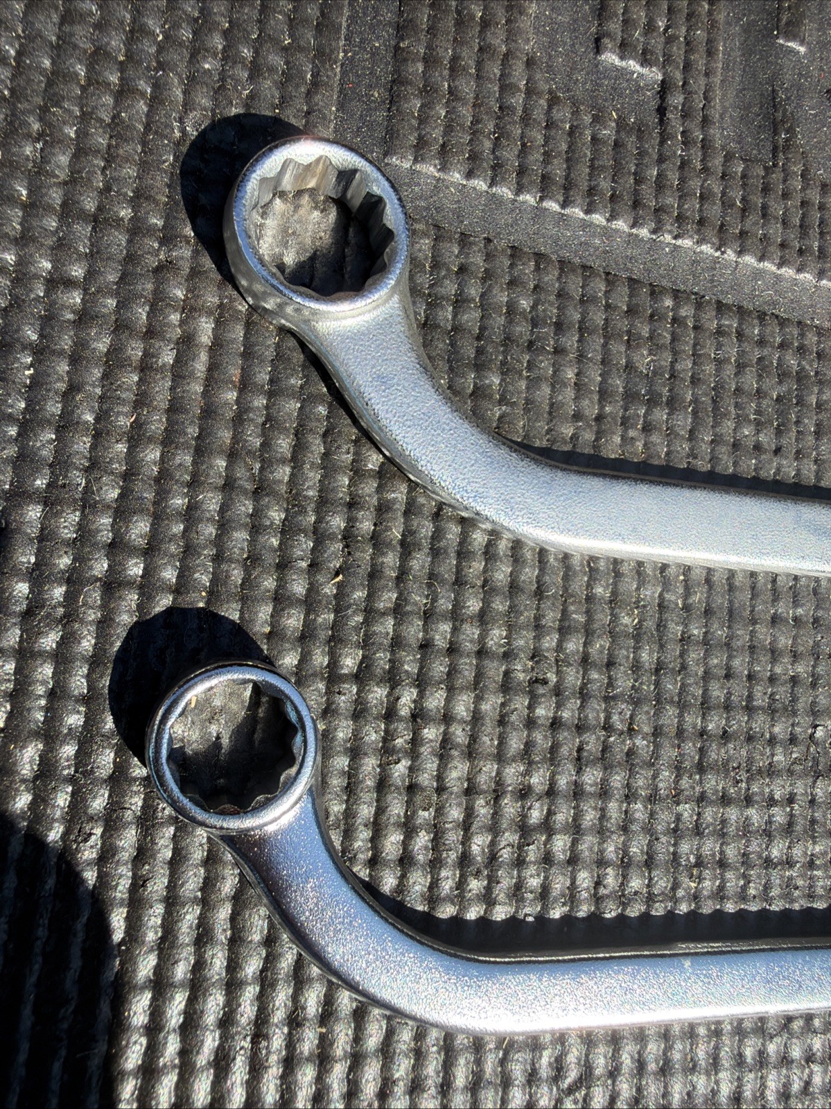 Rare SK Tools USA 2pc Obstruction Distributor Crescent Moon Wrenches H1600 H1820